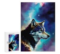 Puzzle Per Adolescenti 300 PCS Galactic Wolf Portrait -9 Puzzle Per Adulti Giochi Rilassanti Ma Divertenti E Umoristici Regali Unici Per Compleanno E Natale 300 PCS
