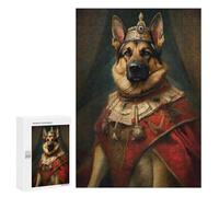 Puzzle Per Adolescenti 300 PCS German Shepherd The King Puzzle Antistress Decorazione Per La Casa Regali Unici Per Compleanno E Natale 300 PCS