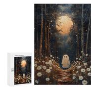 Puzzle Per Adolescenti 300 PCS Ghost in The Forest Puzzle Per Adulti Giochi Rilassanti Sfida Difficile Attività Divertenti A Casa 300 PCS