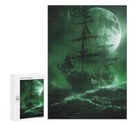 Puzzle Per Adolescenti 300 PCS Ghost Ship in The Storm Puzzle Per Adulti Gioco Rompicapo Difficile Difficile Unico Compleanno E Regali 300 PCS