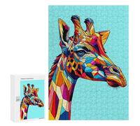 Puzzle per Adolescenti 300 PCS Giraffe WPAP Pop Art Puzzle per Adulti Gioco Pratico Decorazione Da Parete Compleanno E Natale 300 PCS
