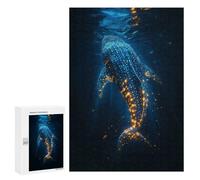Puzzle Per Adolescenti 300 PCS Glowing Whale Shark Puzzle Per Adulti Giochi Rilassanti Analisi E Logica Divertimento Attività A Casa, 300 PCS