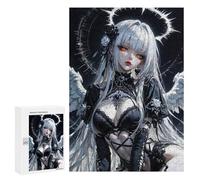 Puzzle Per Adolescenti 300 PCS Gothic Anime Angel Puzzle Per Adolescenti Migliora La Memoria Per Compleanno, Natale Bellissimo Gioco Dal Design 300 PCS
