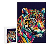 Puzzle Per Adolescenti 300 PCS Jaguar Wpap Pop Art Puzzle Per Adulti Giochi Rilassanti Decorazione Murale Attività Divertenti A Casa 300 PCS