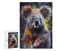 Puzzle Per Adolescenti 300 PCS Koala Painting Puzzle Per Adulti Gioco Rompicapo Difficile Difficile Unico Compleanno E Regali 300 PCS