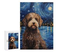 Puzzle Per Adolescenti 300 PCS Lagotto Romagnolo Puzzle Per Adulti Gioco Rompicapo Difficile Difficile Unico Compleanno E Regali 300 PCS