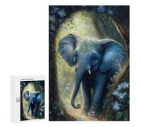 Puzzle Per Adolescenti 300 PCS Little Cute Elephant Puzzle Per Adolescenti Migliora La Memoria Difficile Da Completare Gioco Impegnativo Giocattoli 300 PCS