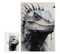 Puzzle Per Adolescenti 300 PCS Lizard Desert Elegance Puzzle Per Adulti Giochi Rilassanti Sfida Difficile Attività Divertenti A Casa 300 PCS