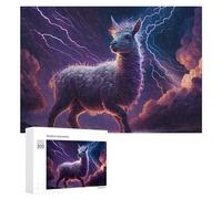 Puzzle Per Adolescenti 300 PCS Llama Magic Thunderstorm Power Puzzle Antistress Decorazione Per La Casa Regali Unici Per Compleanno E Natale 300 PCS