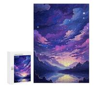 Puzzle Per Adolescenti 300 PCS Magical Twilight Sky Reflections Puzzle Per Adolescenti Analisi E Logica Difficile E Stimolante Ottimo Regalo Per I Giocatori 300 PCS