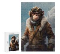 Puzzle Per Adolescenti 300 PCS Monkey As A Pilot Puzzle Per Adulti Giochi Rilassanti Sfida Difficile Attività Divertenti A Casa 300 PCS