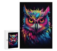 Puzzle Per Adolescenti 300 PCS Neon Owl Puzzle Divertenti Da Assemblare, Modelli, Regali Unici Per Compleanno E Natale 300 PCS