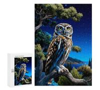 Puzzle Per Adolescenti 300 PCS Night Owl Perch Puzzle Per Adulti Puzzle Hand Speed Race Per Compleanno, Natale Gioco Stimolante Regali 300 PCS