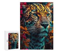 Puzzle Per Adolescenti 300 PCS Orange Close Up Jaguar Puzzle Giochi Rilassanti Decorazione Per La Casa Regali Unici Per Compleanno 300 PCS