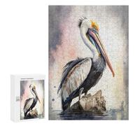 Puzzle Per Adolescenti 300 PCS Pelican Watercolor Puzzle Per Adulti Giochi Rilassanti Sfida Difficile Attività Divertenti A Casa 300 PCS