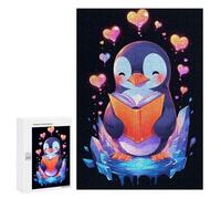 Puzzle Per Adolescenti 300 PCS Penguin Book Reader Puzzle Per Adolescenti Giocattoli Antistress Assemblaggio Di Modelli Regali Unici Per Compleanno E Natale 300 PCS