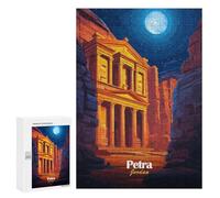 Puzzle Per Adolescenti 300 PCS Petra, Jordan Night View Puzzle Giocattolo Decorazione Da Parete Decorazione Per La Casa Regali Unici Di Compleanno E Natale 300 PCS
