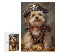 Puzzle Per Adolescenti 300 PCS Pirate Dog Treasure Chest-64 Puzzle Per Adulti Vacanza A Casa Passatempo Interazione Genitore-figlio Giocattolo Gioco Intellettuale 300 PCS