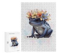 Puzzle Per Adolescenti 300 PCS Poison Dart Frog Painting Puzzle Per Adulti Gioco Rompicapo Difficile Difficile Unico Compleanno E Regali 300 PCS