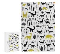 Puzzle Per Adolescenti 300 PCS Prehistoric Patterns Dinosaur Artwork Puzzle Antistress Decorazione Per La Casa Regali Unici Per Compleanno E Natale 300 PCS