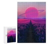 Puzzle per Adolescenti 300 PCS Purple Fields of Eternity Puzzle per Adulti Giochi Rilassanti Ma Divertenti E Umoristici 300 PCS