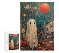 Puzzle Per Adolescenti 300 PCS Puzzle Boho Ghost with Balloon Puzzle Per Adulti Gioco Per Famiglie Un'opera D'arte Per Compleanno, Natale 300 PCS