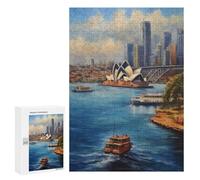 Puzzle Per Adolescenti 300 PCS Puzzle Iconic Sydney Harbour Puzzle Per Adulti Giocattoli Antistress Sfida Difficile Regali Unici Per Compleanno 300 PCS