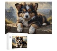 Puzzle Per Adolescenti 300 PCS Puzzle Magical Castle Puppy Scene Puzzle Per Adulti Giocattoli Antistress Sfida Difficile Regali Unici Per Compleanno 300 PCS