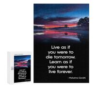 Puzzle Per Adolescenti 300 PCS Quote Mahatma Gandhi Puzzle Per Adolescenti Migliora La Memoria Difficile Da Completare Gioco Impegnativo Giocattoli 300 PCS