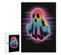 Puzzle Per Adolescenti 300 PCS Rainbow Ghost with Neon Aura Puzzle Per Adulti Gioco Rompicapo Assemblaggio Di Modelli Interazione Genitore-figlio 300 PCS