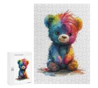 Puzzle Per Adolescenti 300 PCS Rainbow Teddy Bear Puzzle Per Adulti Giochi Rilassanti Sfida Difficile Attività Divertenti A Casa 300 PCS
