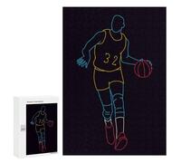 Puzzle Per Adolescenti 300 PCS Retro Basketball Player Puzzle Divertenti Da Assemblare, Modelli, Regali Unici Per Compleanno E Natale 300 PCS