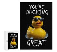 Puzzle Per Adolescenti 300 PCS Rubber Duck Ducking Great Puzzle Per Adulti Giochi Per Famiglie Decorazione Per La Casa Regali Di Natale E Compleanno 300 PCS