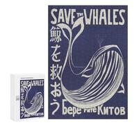 Puzzle Per Adolescenti 300 PCS Save The Whales Nautical Puzzle Per Adulti Antistress Giocattoli Migliorano La Memoria Difficili E Stimolanti 300 PCS