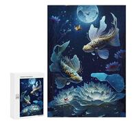 Puzzle Per Adolescenti 300 PCS Serene Night Aquatic Scene Puzzle, Gioco Rompicapo, Regalo Di Compleanno, Attività Divertenti Da Fare A Casa, 300 PCS