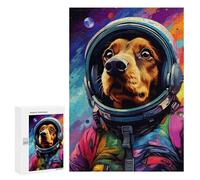 Puzzle Per Adolescenti 300 PCS Space Dog Adventure -7 Puzzle Per Adolescenti Sfida Difficile Allena La Tua Mente E Le Tue Mani Rompicapo Giochi Per Famiglie 300 PCS