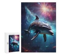 Puzzle Per Adolescenti 300 PCS Space Dolphin Puzzle Divertenti Da Assemblare, Modelli, Regali Unici Per Compleanno E Natale 300 PCS