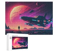Puzzle Per Adolescenti 300 PCS Space Odyssey Alien Planet Exploration Puzzle Per Adolescenti Giocattoli Antistress Assemblaggio Di Modelli Regali Unici Per Compleanno E Natale 300 PCS