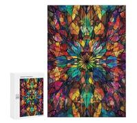 Puzzle Per Adolescenti 300 PCS Stained Glass Pattern Puzzle Per Adulti Giochi Rilassanti Assemblaggio Di Modelli Interazione Genitore-figlio 300 PCS
