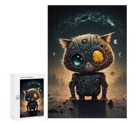 Puzzle Per Adolescenti 300 PCS Steampunk Cat in Space-5 Puzzle Giocattolo Decorazione Da Parete Decorazione Per La Casa Regali Unici Di Compleanno E Natale 300 PCS