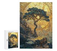 Puzzle Per Adolescenti 300 PCS Stone Mosaic Golden Tree Puzzle Per Adulti Giochi Divertenti Perfetto Per Decorare E Fare Regali A Tutta La Famiglia 300 PCS