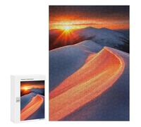 Puzzle Per Adolescenti 300 PCS Sunrise Over Snowy Mountains Puzzle, Gioco Rompicapo, Regalo Di Compleanno, Attività Divertenti Da Fare A Casa, 300 PCS