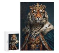 Puzzle Per Adolescenti 300 PCS Tiger King Puzzle Per Adulti Giochi Rilassanti Sfida Difficile Attività Divertenti A Casa 300 PCS