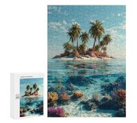 Puzzle Per Adolescenti 300 PCS Tropical Island Paradise-3 Puzzle Per Adulti Vacanza A Casa Passatempo Interazione Genitore-figlio Giocattolo Gioco Intellettuale 300 PCS
