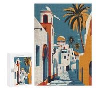 Puzzle Per Adolescenti 300 PCS Tunis Cityscape Puzzle Per Adulti Giochi Rilassanti Analisi E Logica Divertimento Attività A Casa, 300 PCS