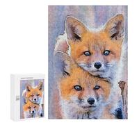 Puzzle Per Adolescenti 300 PCS Twins Fox Puzzle Per Adulti Giochi Rilassanti Assemblaggio Di Modelli Interazione Genitore-figlio 300 PCS