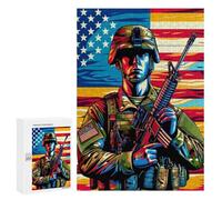 Puzzle Per Adolescenti 300 PCS United States Armed Force Puzzle Per Adulti Gioco Rompicapo Assemblaggio Di Modelli Interazione Genitore-figlio 300 PCS