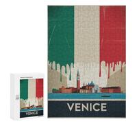 Puzzle Per Adolescenti 300 PCS Venice Vintage Puzzle Per Adulti Giochi Rilassanti Sfida Difficile Attività Divertenti A Casa 300 PCS