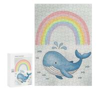 Puzzle Per Adolescenti 300 PCS Whale, Fish And Rainbow Puzzle Per Adulti Antistress Giocattoli Migliorano La Memoria Difficili E Stimolanti 300 PCS