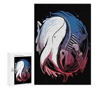 Puzzle Per Adolescenti 300 PCS Whale Yin Yang Skeleton Puzzle Per Adulti Gioco Rompicapo Assemblaggio Di Modelli Interazione Genitore-figlio 300 PCS